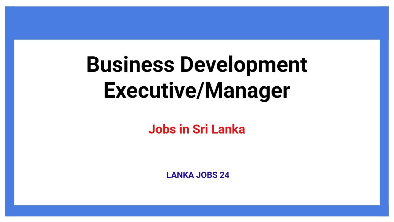 Business Development Executive/Manager