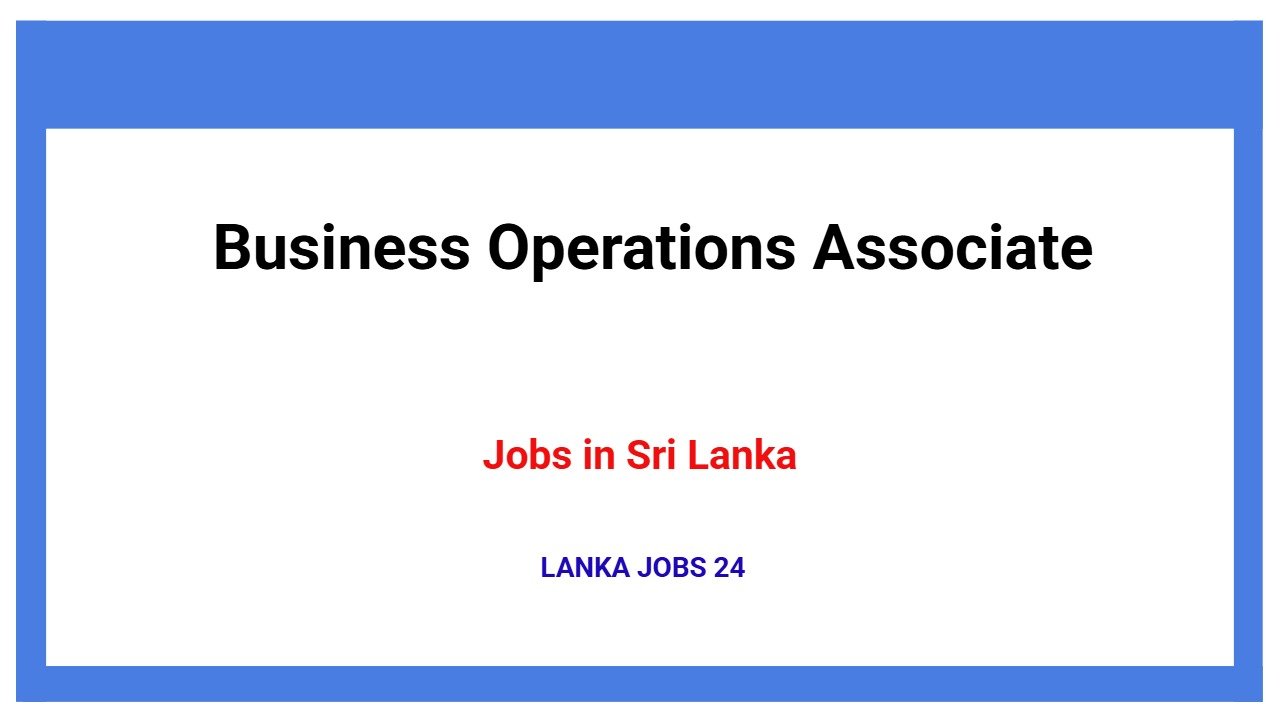 Business Operations Associate