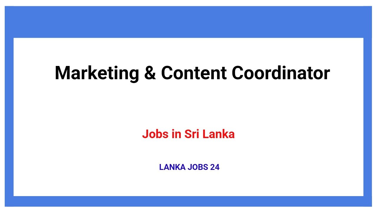 Marketing & Content Coordinator